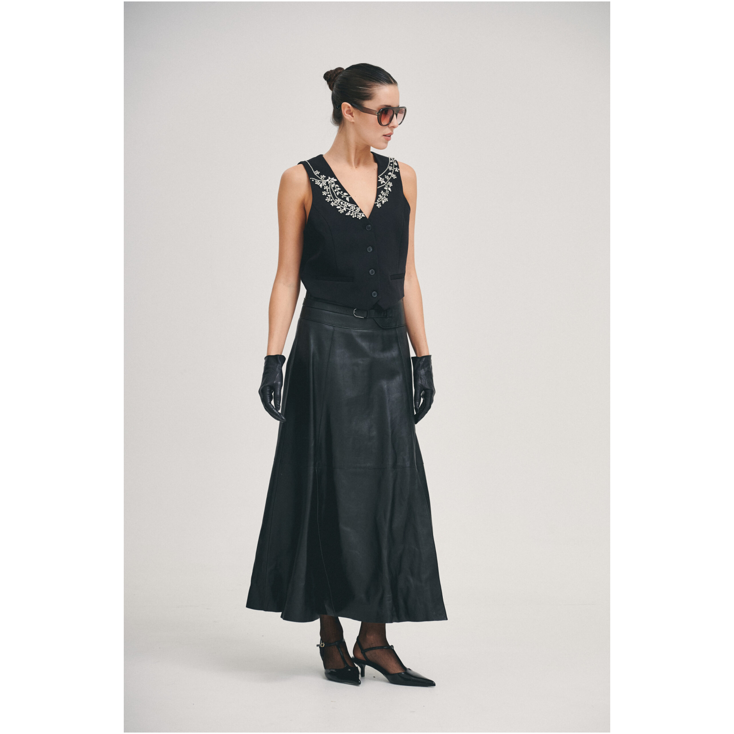 Chaleco Elizabeth negro - Imagen 2