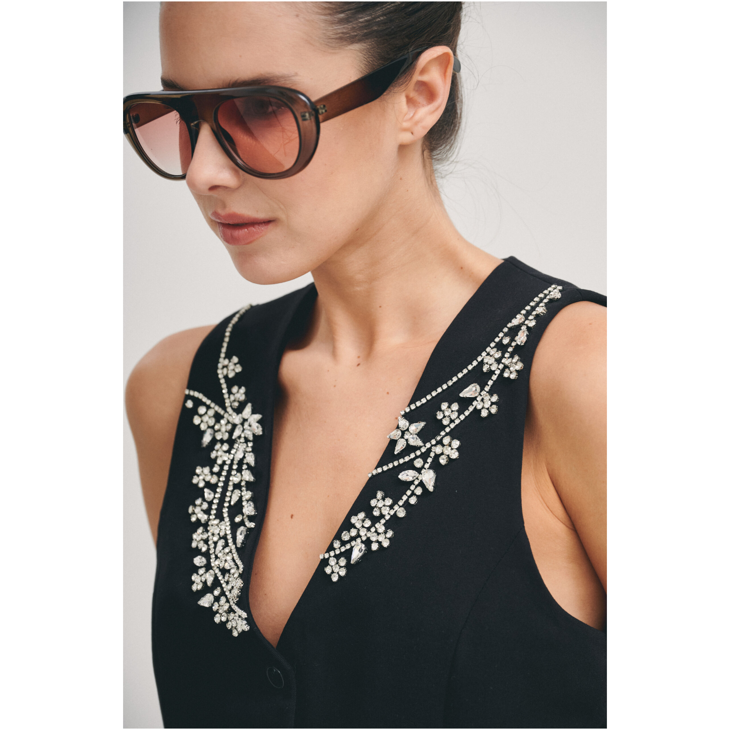 Chaleco Elizabeth negro - Imagen 6